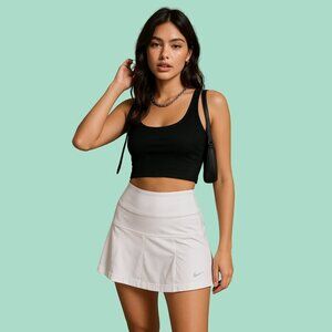 Nike Dri-FIT White Flare Tennis Skirt w/ Built-in Shorts – Size S